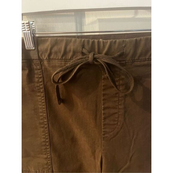 Lou & Gray Olive Brown Tie Waist Jogger Pant sz XL - Picture 3 of 10